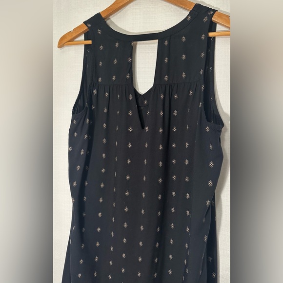 Old Navy Black snd Tan Sleeveless Swing Dress Size Medium Tall - Picture 5 of 11